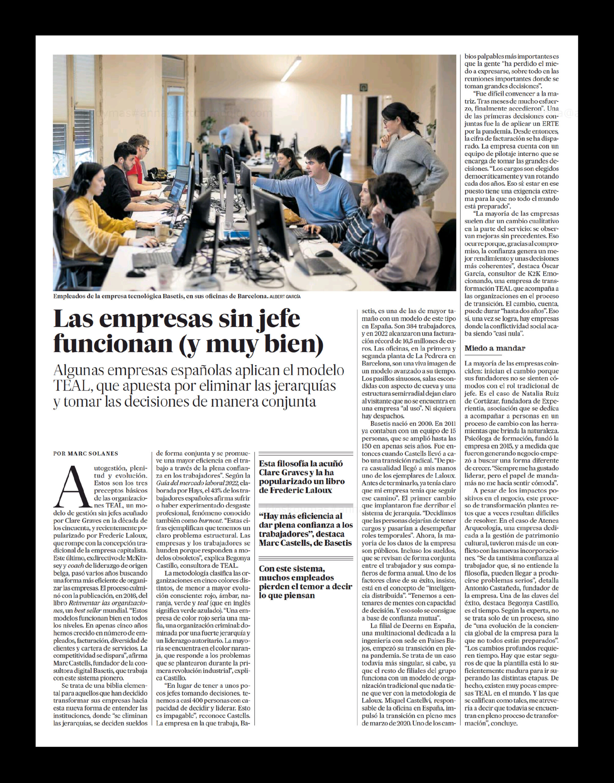 Las Empresas sin jefe funcionan